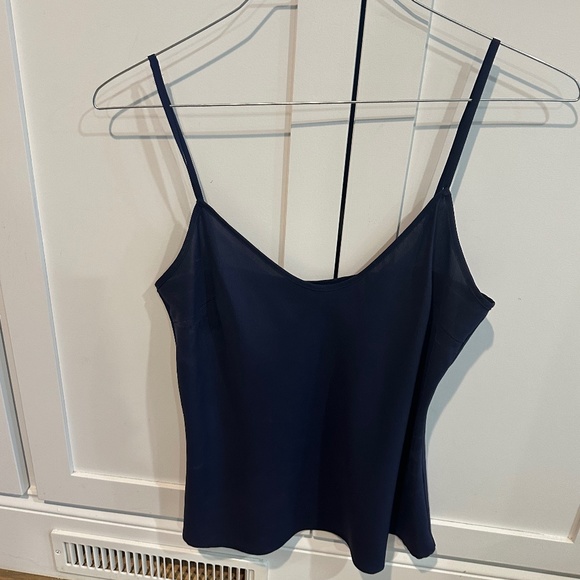 Tory Burch sheer ruffled blouse with camisole - Picture 4 of 4